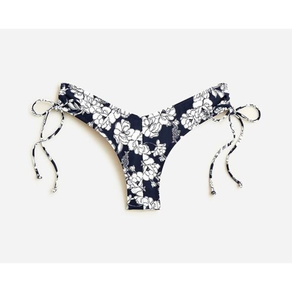 NEW J. Crew Size 2X Hipster curved-waist cheeky bikini bottom in magnolia floral - Picture 1 of 6